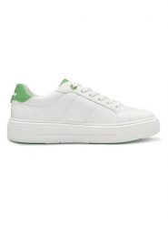 S.Oliver Sneakersy w kolorze biało-zielonym rozmiar: 41. Białe trampki S.Oliver, bez wzorów, bez zapięcia. Za 129.75 zł.
