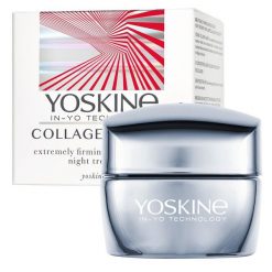 Yoskine Yoskine Collagen Laser., Ekstremalnie ujędrniający krem-zabieg z laserowym stymulatorem kolagenu na noc, 50 ml Kremy do twarzy Damski. Kremy do twarzy Yoskine. Za 151.20 zł.