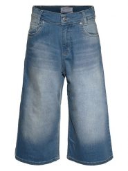Blue Effect Bermudy dżinsowe w kolorze niebieskim rozmiar: 158. Niebieskie szorty Blue Effect, bez wzorów, klasyczne, z podwyższonym stanem. Za 97.95 zł.