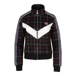 Bluza turystyczna damska Fila Winta. Czarne bluzy Fila, s, bez wzorów, z elastanu, bez kaptura. W wyprzedaży za 224.00 zł.