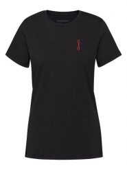 Mammut Koszulka w kolorze czarnym rozmiar: S. Czarne bluzki Mammut, s, bez wzorów, z bawełny, bez kołnierzyka, bez ramiączek. Za 114.95 zł.