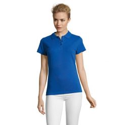 Damska Koszulka Polo Perfect. Niebieskie koszulki polo SOL'S, l, bez wzorów, bez kołnierzyka, bez ramiączek. Za 75.99 zł.