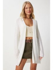 Happiness Istanbul Kardigan w kolorze białym rozmiar: onesize. Białe kardigany Happiness Istanbul, bez wzorów. Za 56.99 zł.