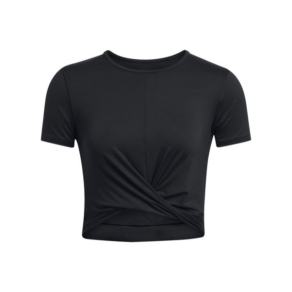 Damski crop top Under Armour Motion Crossover. Białe topy Under Armour, bez wzorów, bez kołnierzyka, bez ramiączek. Za 222.50 zł.