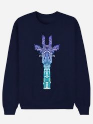 WOOOP Bluza "Giraffe Mint" w kolorze granatowym rozmiar: S. Niebieskie bluzy Wooop, s, bez wzorów, z bawełny, bez kaptura. Za 92.42 zł.