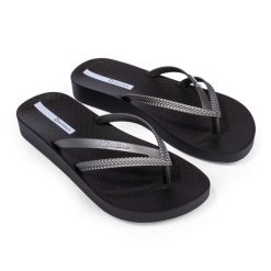 Japonki damskie Ipanema Bossa Soft V. Czarne klapki Ipanema, bez wzorów, bez obcasa. Za 63.39 zł.