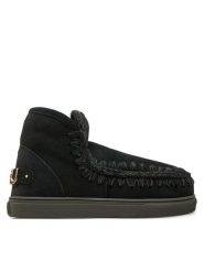 Mou Śniegowce Eskimo Sneaker Big Metal Logo FW111008A Czarny. Czarne trapery i śniegowce Mou, ze skóry. Za 1,099.00 zł.
