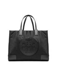 Tory Burch Torebka Ella Small Tote 88578 Czarny. Czarne torebki klasyczne Tory Burch, bez wzorów, z materiału, bez dodatków. Za 849.99 zł.