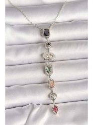 Lodie Silver Naszyjnik z cyrkoniami - dł. 45 cm rozmiar: onesize. Szare naszyjniki Lodie Silver, z cyrkonią, z mosiądzu. Za 70.41 zł.