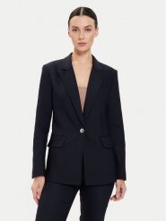 Morgan Marynarka 241-VTACA.F Granatowy Regular Fit. Niebieskie marynarki i żakiety Morgan, bez wzorów, z bawełny. Za 399.99 zł.