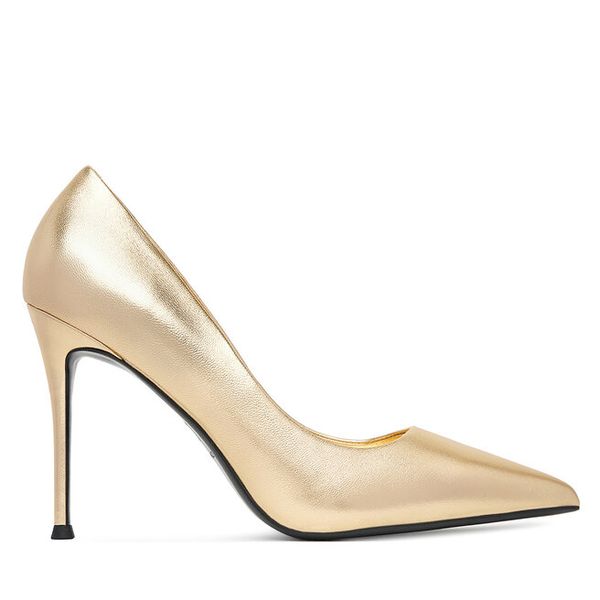 Szpilki Eva Minge. Żółte szpilki Eva Minge, bez wzorów, bez obcasa, na szpilce, bez zapięcia. Za 449.99 zł.