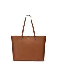 Lauren Ralph Lauren Torebka 431911655002 Brązowy. Brązowe shopper Lauren Ralph Lauren, bez wzorów, ze skóry, bez dodatków. Za 1,109.00 zł.