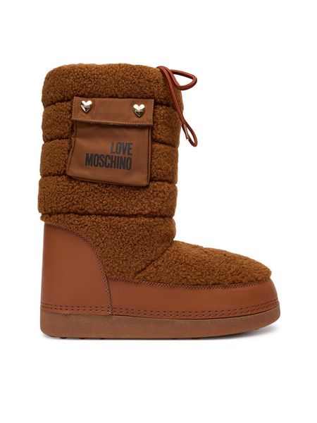 LOVE MOSCHINO Śniegowce JA24452G0NISM21A Brązowy. Brązowe trapery i śniegowce Love Moschino, z materiału. Za 669.99 zł.