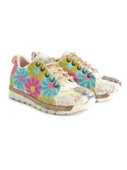 Goby Sneakersy w kolorze beżowym ze wzorem rozmiar: 36. Brązowe trampki Goby, bez wzorów, bez zapięcia. Za 195.99 zł.