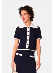 Rodier Sweter w kolorze granatowym rozmiar: S. Niebieskie swetry Rodier, s, bez wzorów, bez ramiączek. Za 326.99 zł.