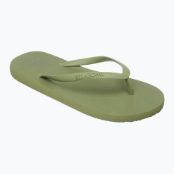 Japonki damskie Billabong Sunlight. Zielone klapki Billabong, bez wzorów, bez obcasa. Za 59.99 zł.