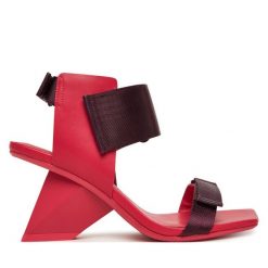 Sandały United Nude. Pomarańczowe sandały United Nude, bez wzorów, bez obcasa, na słupku, bez zapięcia. Za 1,049.00 zł.