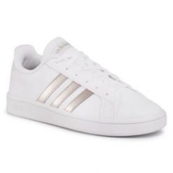 ADIDAS GRAND COURT BASE EE7874 Biały. Białe obuwie sportowe Adidas, ze skóry ekologicznej, bez zapięcia. Za 199.99 zł.