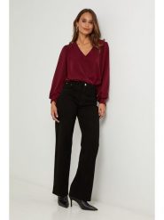 L'armoire de Suzette Bluzka w kolorze bordowym rozmiar: 34/36. Czerwone bluzki L'armoire de Suzette, l, bez wzorów, klasyczne, bez kołnierzyka, bez ramiączek. Za 69.99 zł.