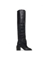 Naked Wolfe Kozaki Nature Nappa Prince Czarny. Czarne kozaki Naked Wolfe, ze skóry, bez obcasa, na słupku, bez zapięcia. Za 2,119.00 zł.