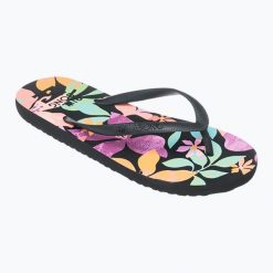 Japonki damskie Billabong Dama. Czarne klapki Billabong, bez wzorów, bez obcasa. Za 69.99 zł.