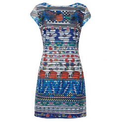 Desigual Sukienka damska Fiona Blanco 19SWVK61 1000 (rozmiar XS). Sukienki Desigual, xs, bez wzorów, bez kołnierzyka, bez ramiączek. W wyprzedaży za 224.00 zł.
