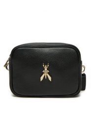Patrizia Pepe Torebka 8B0186/L001-K118 Czarny. Czarne listonoszki Patrizia Pepe, bez wzorów, ze skóry, bez dodatków. Za 589.99 zł.