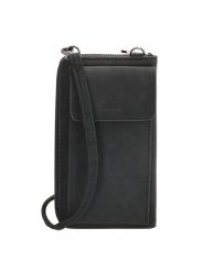 Beagles Torebka "Rebelle" w kolorze czarnym na telefon - 11 x 19 x 3 cm rozmiar: onesize. Czarne torby na ramię Beagles, bez wzorów, z materiału, przez ramię, bez dodatków. Za 74.95 zł.