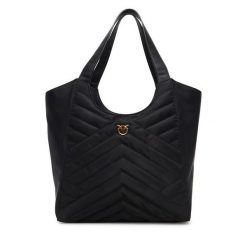 Torebka PINKO. Czarne shopper Pinko, bez wzorów, bez dodatków. Za 1,149.00 zł.