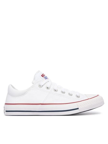 Converse Trampki Chuck Taylor All Star Madison Canvas 563509C Biały. Białe trampki Converse, bez wzorów, z materiału, bez zapięcia. Za 299.99 zł.
