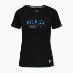 Koszulka damska Pitbull Midnight. Czarne koszulki sportowe PITBULL, bez wzorów, bez ramiączek. Za 99.99 zł.