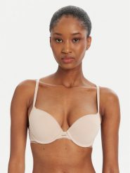 BOSS Biustonosz push-up 50545346 Beżowy. Brązowe biustonosze Boss, bez wzorów, z syntetyku. Za 259.99 zł.