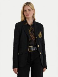 LAUREN RALPH LAUREN Marynarka 200980022001 Czarny Slim Fit. Czarne marynarki i żakiety Lauren Ralph Lauren, bez wzorów, z bawełny. Za 1,599.00 zł.