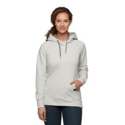 Bluza turystyczna z kapturem damska Black Diamond Rays Pullover Hoody. Szare bluzy Black Diamond, m, bez wzorów, z kapturem. Za 365.00 zł.