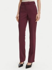 Fracomina Spodnie materiałowe FR26WV4003W42901 Bordowy Regular Fit. Czerwone spodnie materiałowe Fracomina, bez wzorów, z materiału. Za 534.99 zł.