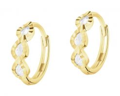 Złote kolczyki z cyrkoniami - koła. Żółte kolczyki Apart, z cyrkonią, złote. Za 1,439.00 zł.