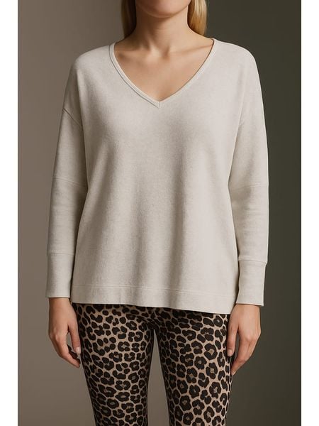 Cotton Candy Sweter w kolorze kremowym rozmiar: S. Brązowe swetry Cotton Candy, s, bez wzorów, bez ramiączek. Za 175.31 zł.