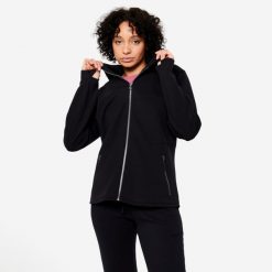 Bluza z kapturem damska Domyos Gym & Pilates. Czarne bluzy DOMYOS, xl, bez wzorów, z bawełny, z kapturem. Za 149.99 zł.