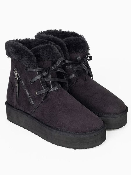 ISLAND BOOT Botki zimowe "Celeste" w kolorze czarnym rozmiar: 38. Czarne botki Island Boot, na zimę, bez wzorów, bez obcasa, bez zapięcia. Za 165.99 zł.