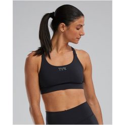 Top damski TYR JL DUALSTRPBRA SOL. Czarne bielizna sportowa TYR, s, bez wzorów. Za 299.98 zł.