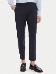 Weekend Max Mara Spodnie materiałowe Canon 2525136171 Granatowy Slim Fit. Niebieskie spodnie materiałowe Weekend Max Mara, bez wzorów, z materiału. Za 879.99 zł.