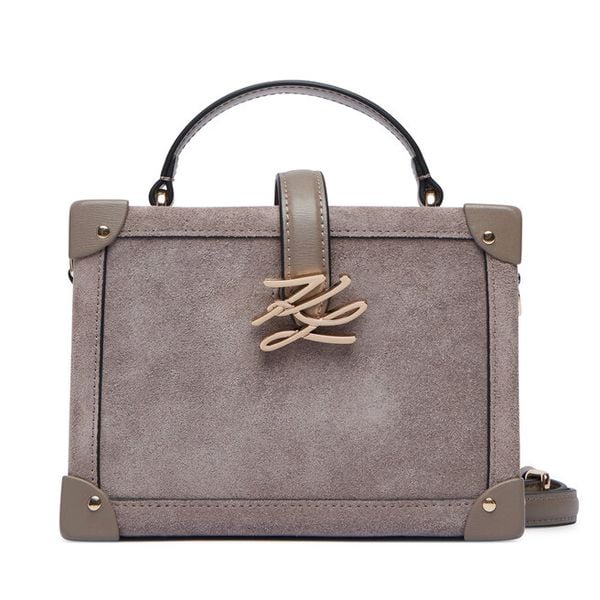 Torebka KARL LAGERFELD. Szare torebki klasyczne KARL LAGERFELD, bez wzorów, bez dodatków. Za 1,299.00 zł.