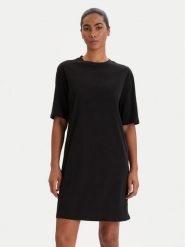 Armani Exchange Sukienka codzienna XW000825 AF10356 UC001 Czarny Regular Fit. Czarne sukienki Armani Exchange, na co dzień, l, bez wzorów, z bawełny, bez kołnierzyka, bez ramiączek, proste. Za 379.99 zł.