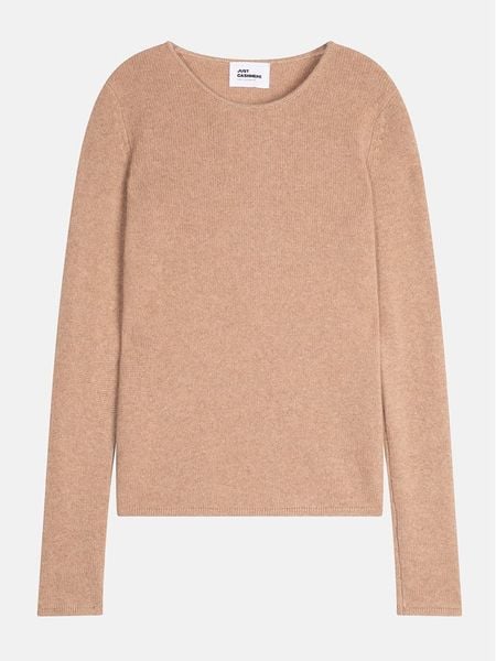 Just Cashmere Kaszmirowy sweter "Joyce" w kolorze beżowym rozmiar: L. Brązowe swetry Just Cashmere, l, bez wzorów, z kaszmiru, bez ramiączek. Za 434.99 zł.