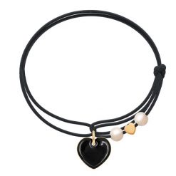 Bransoletka Walentynki Crazy on You. Czarne bransoletki Lilou, pozłacane. Za 234.00 zł.