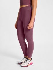 Damskie legginsy z wysokim stanem Hummel Hiit. Czerwone legginsy Hummel, l, bez wzorów, z poliesteru, z podwyższonym stanem. Za 197.00 zł.