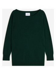 Perfect Cashmere Kaszmirowy sweter "Molly" w kolorze ciemnozielonym rozmiar: M. Zielone swetry Perfect Cashmere, m, bez wzorów, z kaszmiru, bez ramiączek. Za 413.99 zł.
