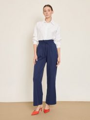 BGN Spodnie w kolorze granatowym rozmiar: 34. Niebieskie spodnie materiałowe BGN, na co dzień, bez wzorów, z materiału. Za 121.99 zł.