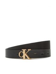 Calvin Klein Pasek Damski Monogram Plaque Buckle 25Mm Rev LV04K7005G Czarny. Czarne paski Calvin Klein, bez wzorów, ze skóry. Za 289.99 zł.