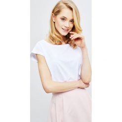 Bluzka basic. Bluzki MOODO, l, bez wzorów, bez kołnierzyka, bez ramiączek. Za 9.99 zł.